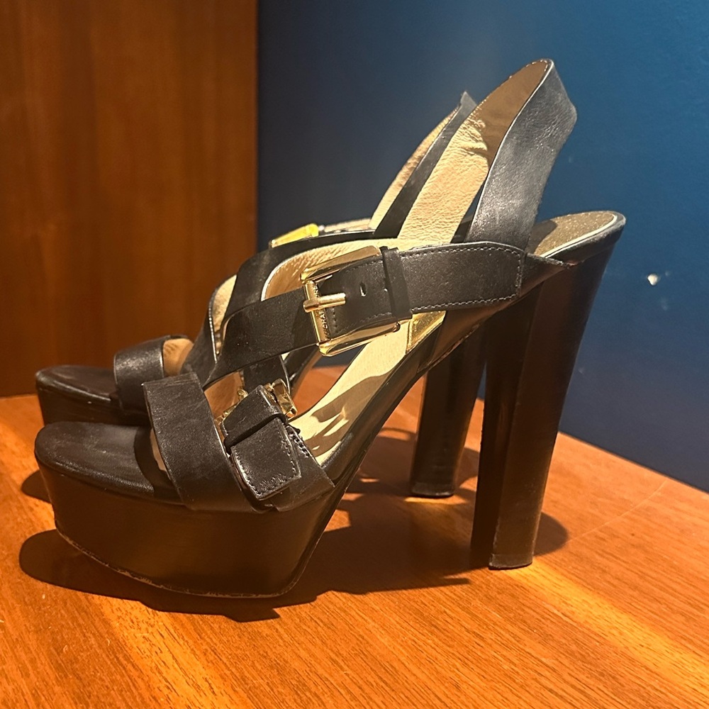 Elegant Black Platform Heels